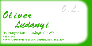 oliver ludanyi business card